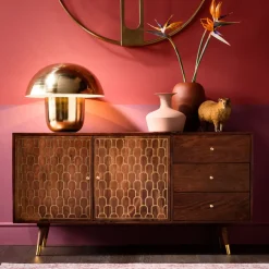 Sideboard Muskat - Trä i Orientalisk Stil 2 Dörrar/3 Lådor, 75x144,5cm - KARE Design
