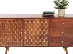 Sideboard Muskat - Trä i Orientalisk Stil 2 Dörrar/3 Lådor, 75x144,5cm - KARE Design