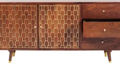 Sideboard Muskat - Trä i Orientalisk Stil 2 Dörrar/3 Lådor, 75x144,5cm - KARE Design