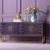 Sideboard Queen - Spegelglas/Guld, 77x162cm - KARE Design