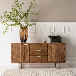 Sideboard Rustico - Rustikt Trä 2 Dörrar/3 Lådor, 75x160cm - KARE Design