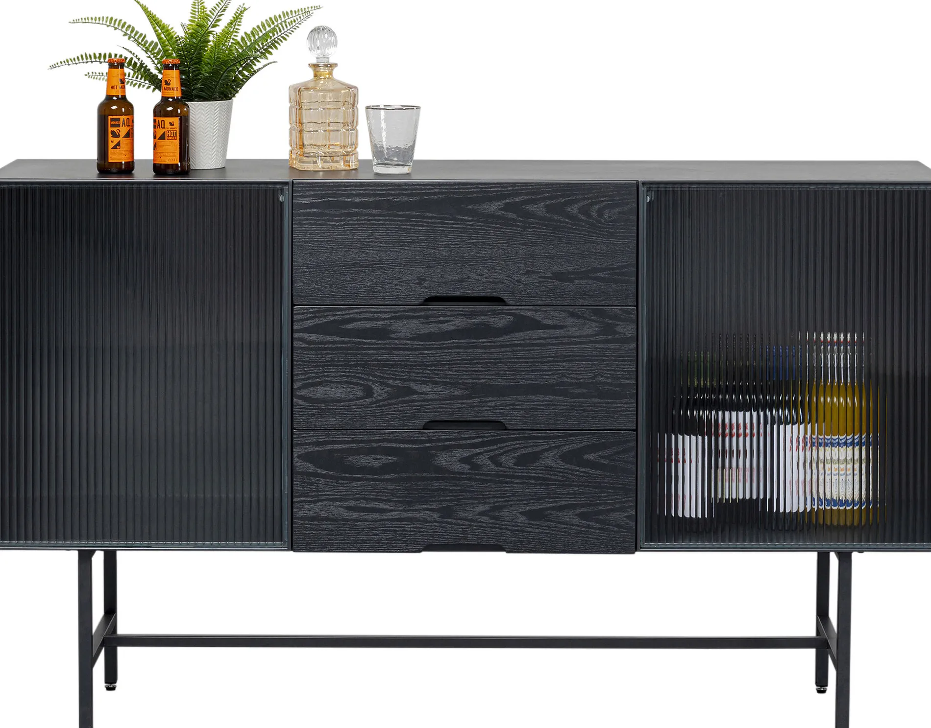 Sideboard San Diego - 3 lådor/2 dörrar, 150x90cm - KARE Design