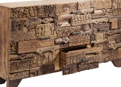 Sideboard Shanti Puzzle - Rustikt Trä 2 Dörrar/3 Lådor, 90x160cm - KARE Design