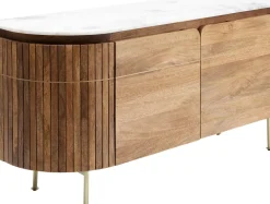 Sideboard - Skänk Grace - Trä/Marmor/Guld - KARE Design