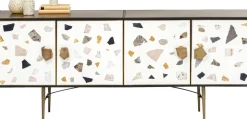 Sideboard Terrazzo - Lågt Skåp med 4 Dörrar - KARE Design