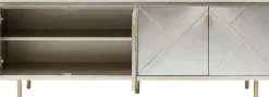 Sideboard Venice Triangle - Silver 4 Dörrar, 64x180cm - KARE Design