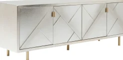 Sideboard Venice Triangle - Silver 4 Dörrar, 64x180cm - KARE Design