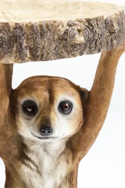 Sidobord Animal Meerkat Sisters - Syrikat, Ø33cm - KARE Design