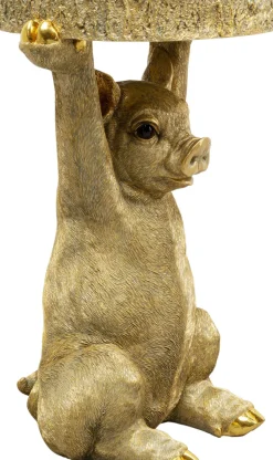 Sidobord Animal Pig - Gris Ø34cm - KARE Design