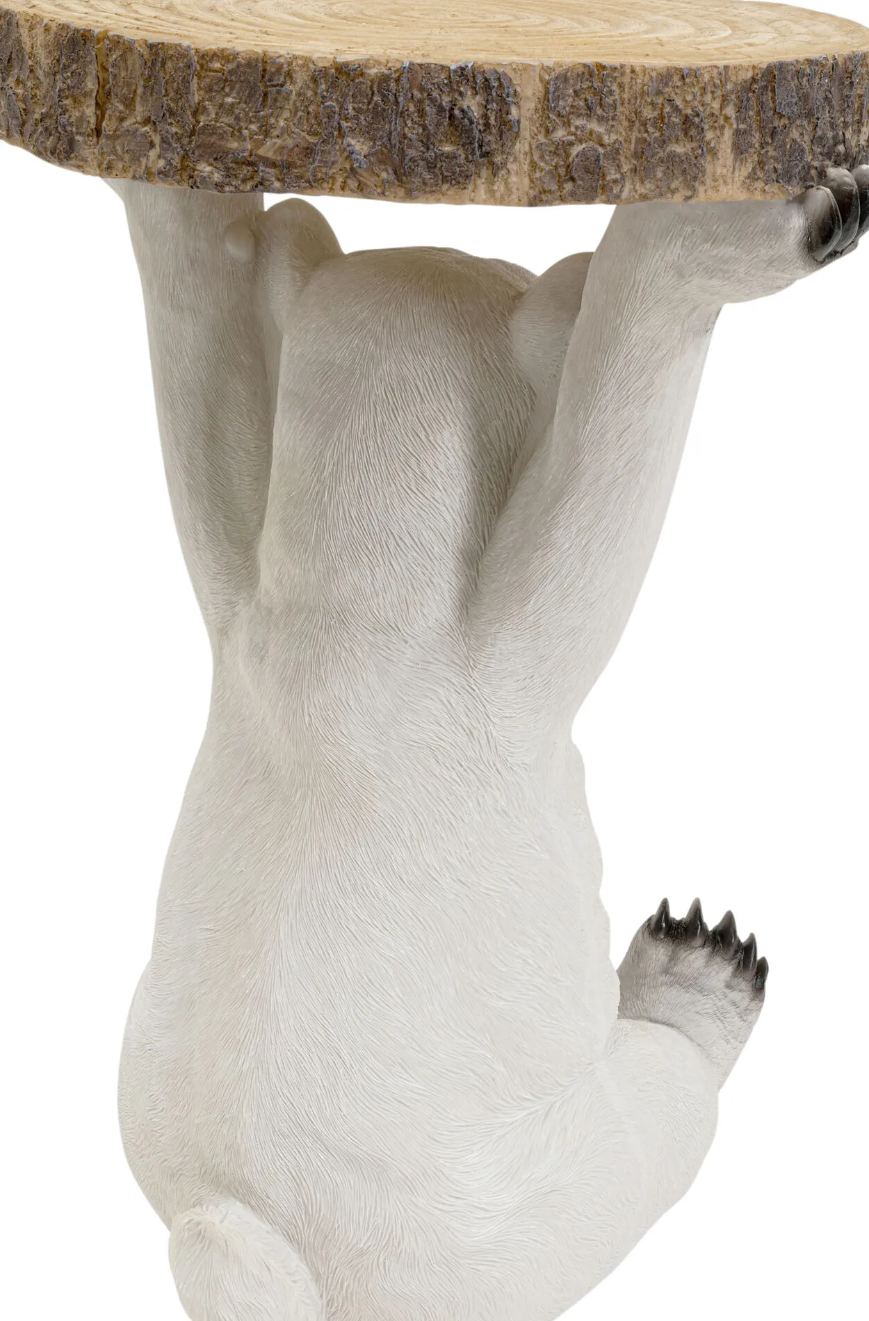Sidobord Animal Polar Bear - Bord med Isbjörn, Ø37cm - KARE Design