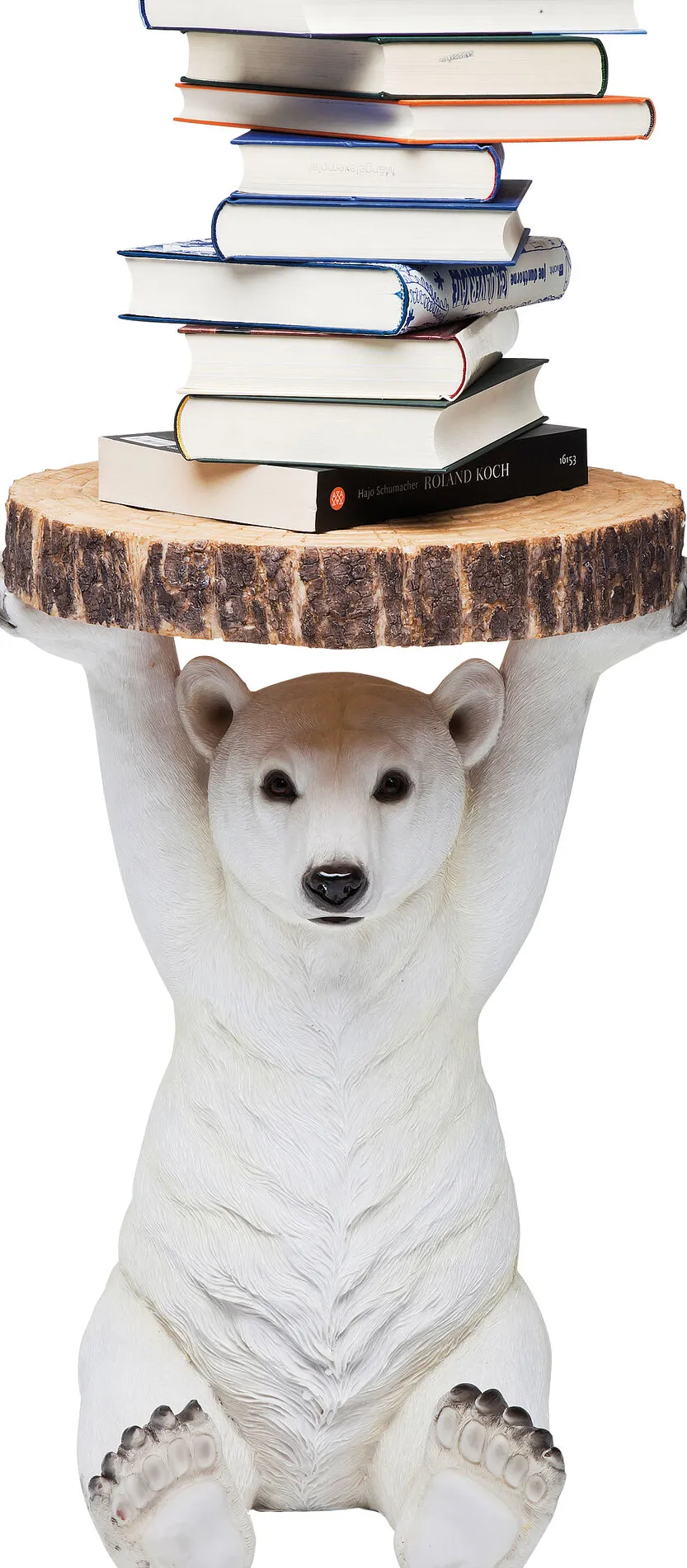 Sidobord Animal Polar Bear - Bord med Isbjörn, Ø37cm - KARE Design
