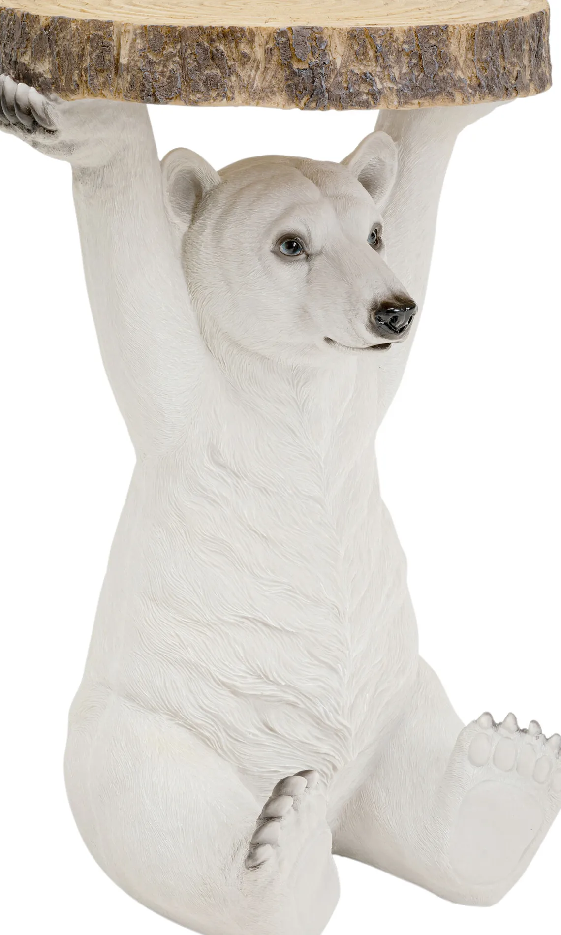 Sidobord Animal Polar Bear - Bord med Isbjörn, Ø37cm - KARE Design