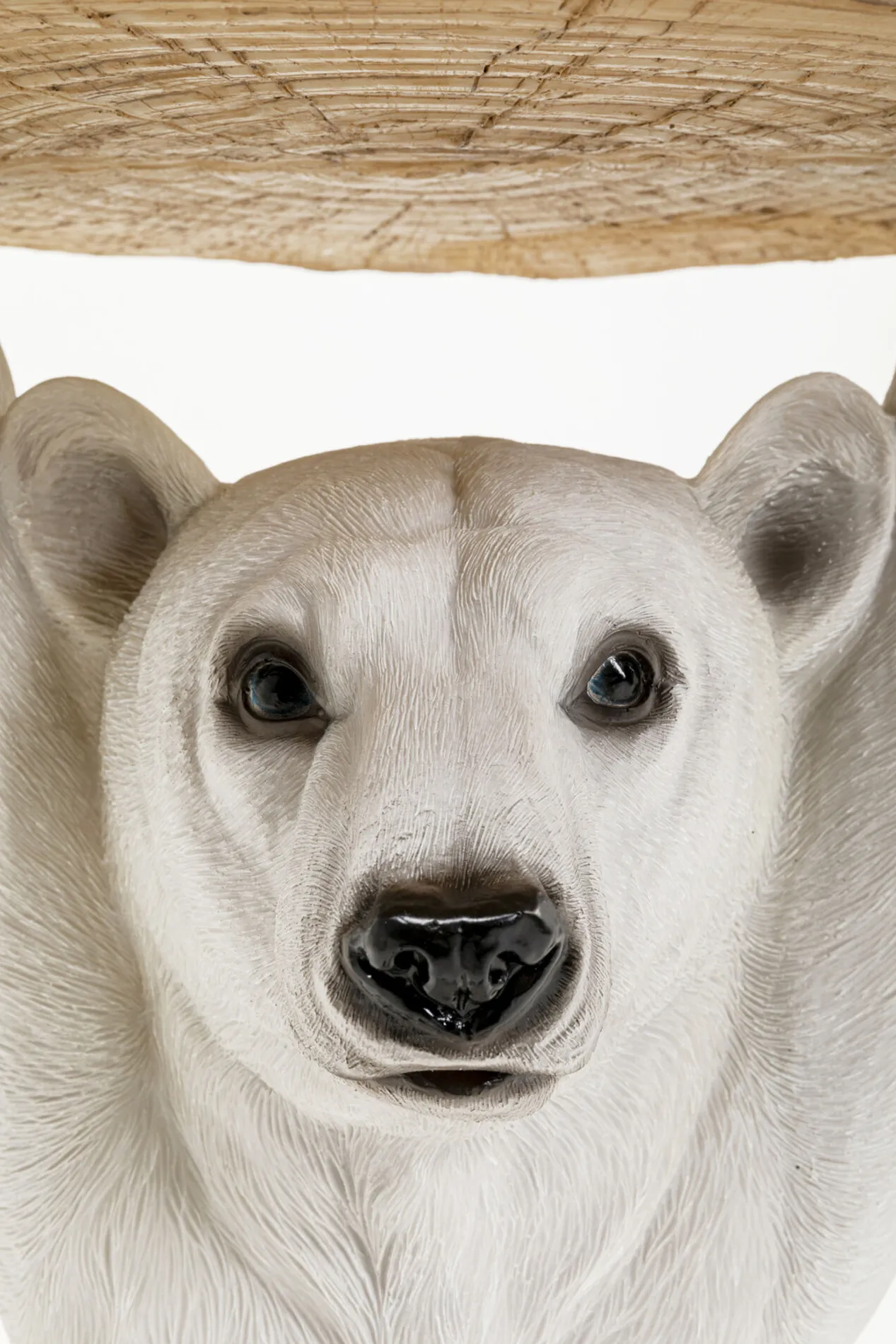 Sidobord Animal Polar Bear - Bord med Isbjörn, Ø37cm - KARE Design
