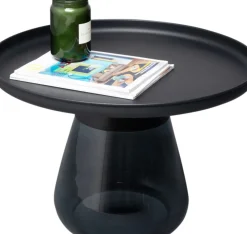 Sidobord Bottiglia smoke - Mörkgrå, Ø60cm - KARE Design