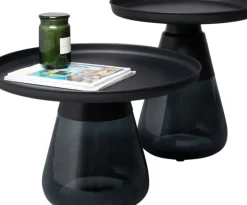 Sidobord Bottiglia smoke - Mörkgrå, Ø60cm - KARE Design