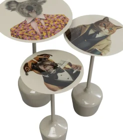 Sidobord Business Animal - Djurmotiv, (3/Set) - KARE Design