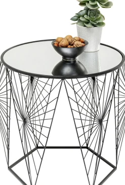 Sidobord Cobweb - Svart/Glas, Set med 2 Bord - KARE Design