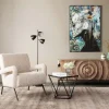 Sidobord Cristallo - Svart/Glas, 50x50cm - KARE Design