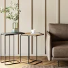 Sidobord Diego - Svart/Brons, 2-set - KARE Design