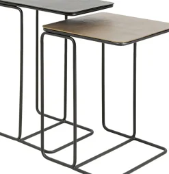 Sidobord Diego - Svart/Brons, 2-set - KARE Design