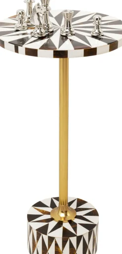 Sidobord Domero Star - Brun/Vit Ø25cm - KARE Design