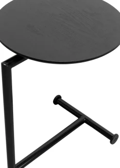 Sidobord Easy Living - Svart Trä Ø46cm - KARE Design