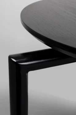 Sidobord Easy Living - Svart Trä Ø46cm - KARE Design