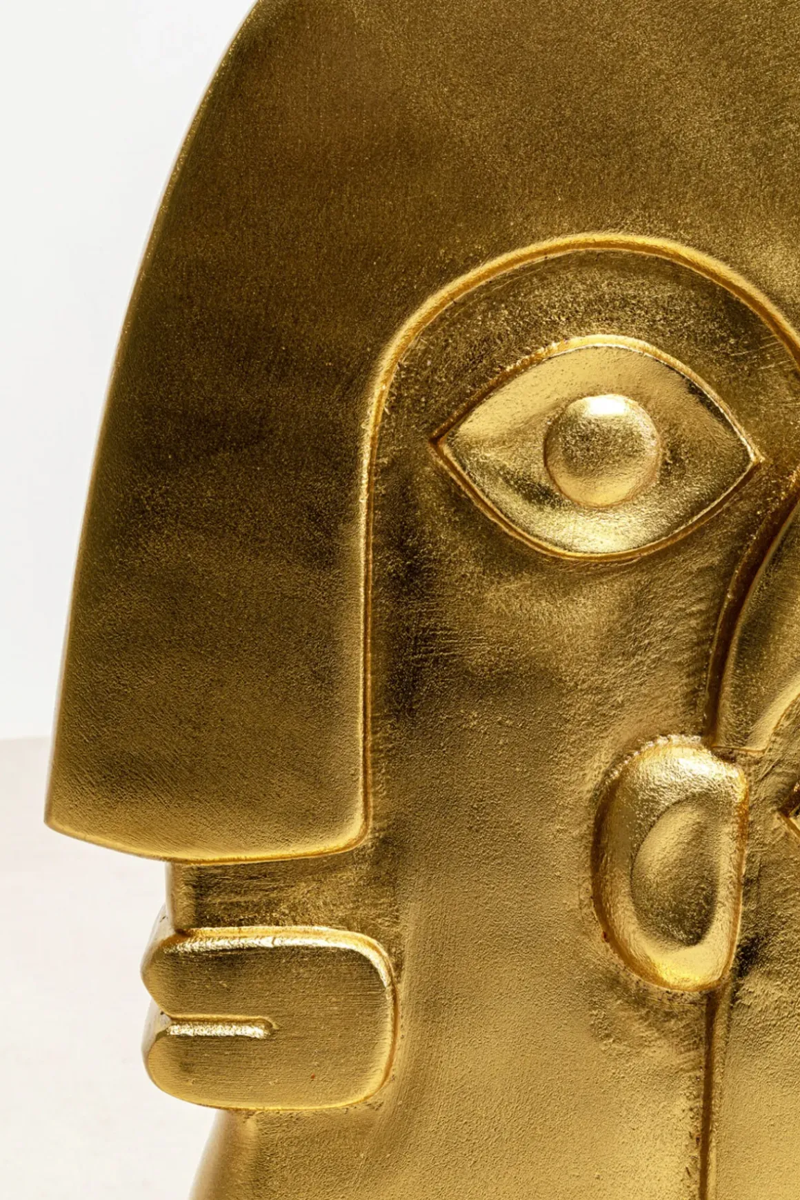 Sidobord 2 Faces - Glas/Guld, Ø55cm - KARE Design