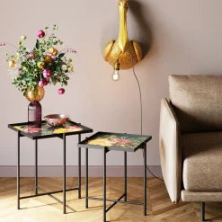 Sidobord Flowers Kvadrat - Set med 2 Bord - KARE Design