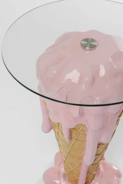 Sidobord Icecream - Glass, Ø48cm - KARE Design