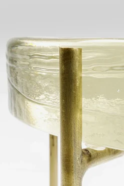 Sidobord Ice Dubbel - Glas/Guld Ø30 - KARE Design