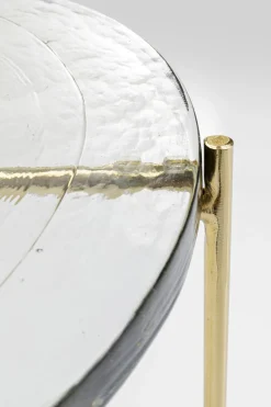 Sidobord Ice - Glas/Guld, Ø40 - KARE Design