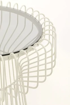 Sidobord Lisboa Cream Ø38cm - KARE Design