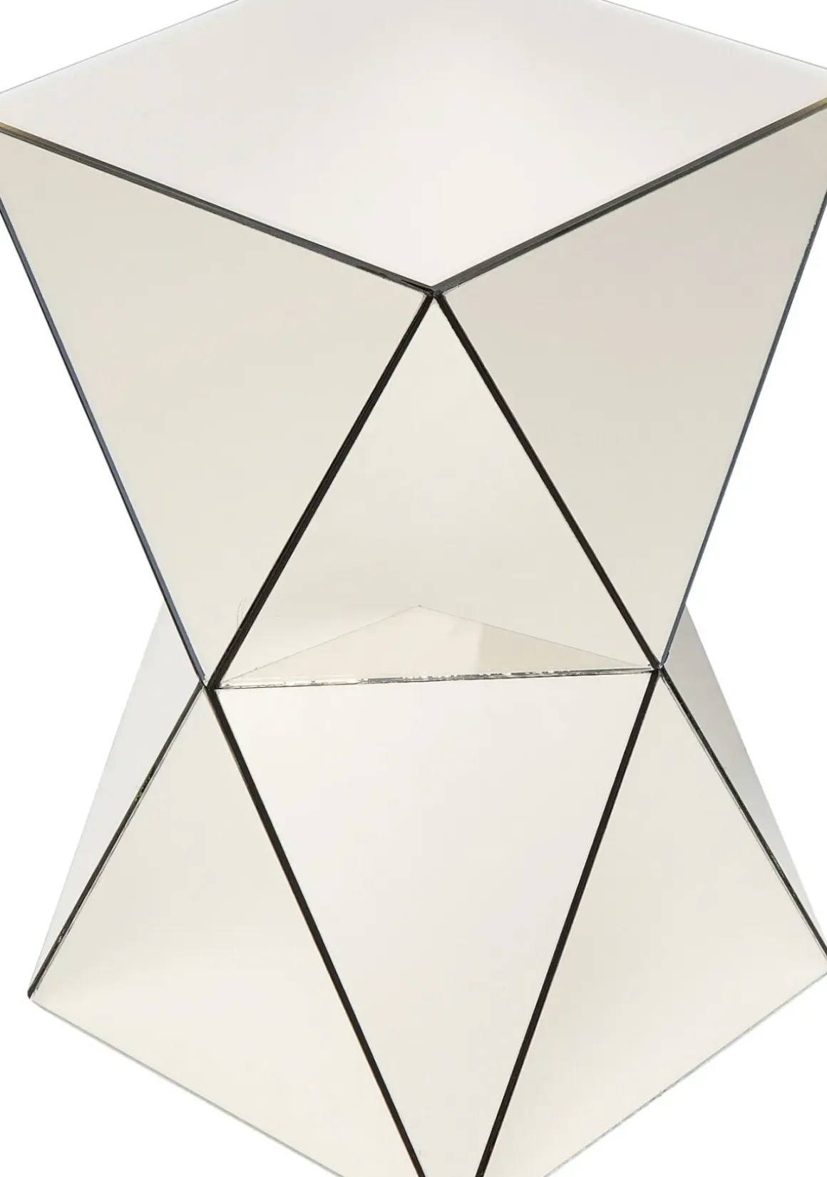 Sidobord Luxury Triangle - Champagnefärgat Spegelglas - KARE Design