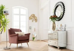 Sidobord Luxury Triangle - Spegelglas - KARE Design