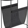 Sidobord Mesh - med Magasinhållare, Svart Stål - KARE Design