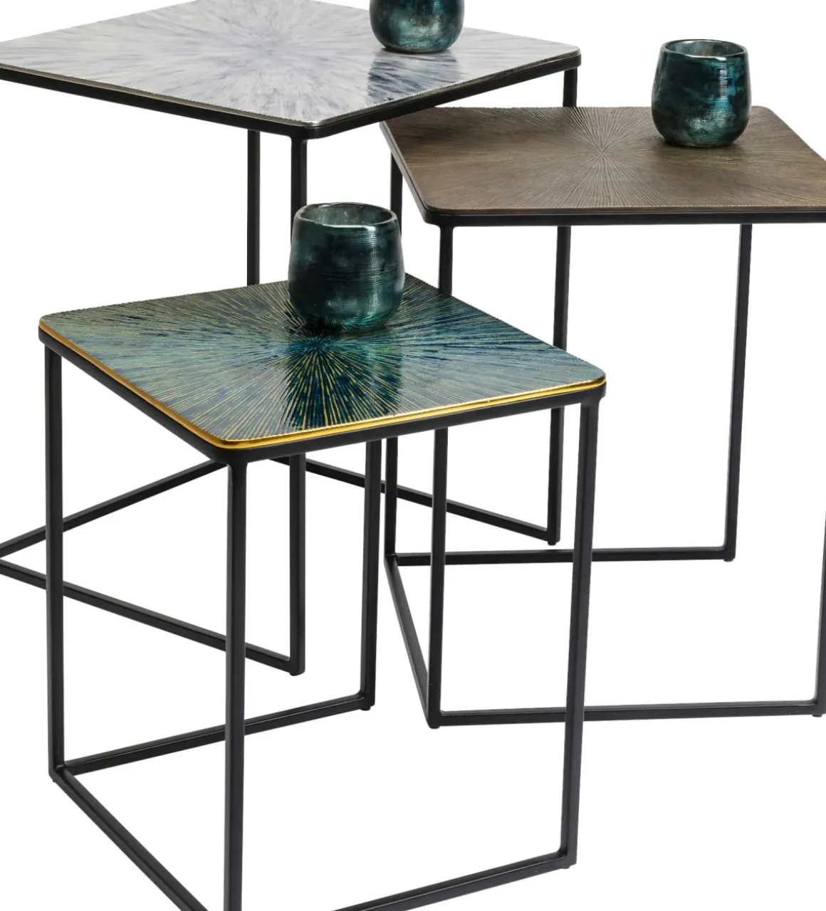 Sidobord Ray Square (3/Set) - KARE Design