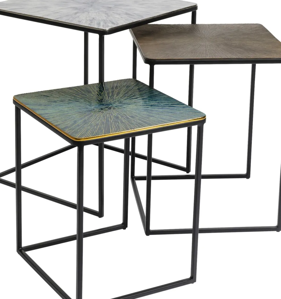 Sidobord Ray Square (3/Set) - KARE Design