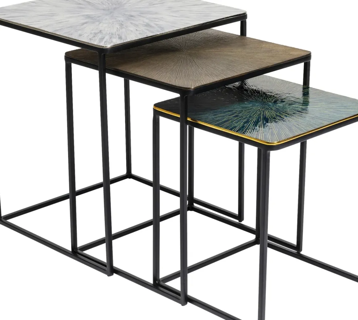 Sidobord Ray Square (3/Set) - KARE Design