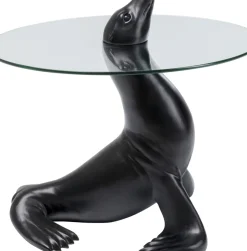 Sidobord Sea Lion - Sjölejon, Svart, Ø50cm - KARE Design