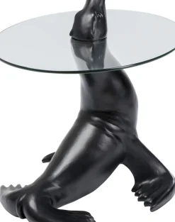 Sidobord Sea Lion - Sjölejon, Svart, Ø50cm - KARE Design
