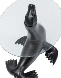 Sidobord Sea Lion - Sjölejon, Svart, Ø50cm - KARE Design