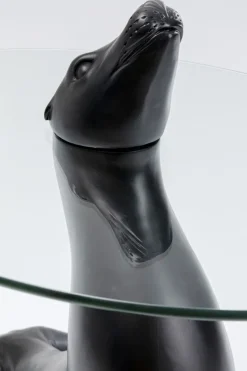 Sidobord Sea Lion - Sjölejon, Svart, Ø50cm - KARE Design