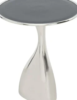 Sidobord Spacey - Silver, Ø36cm - KARE Design