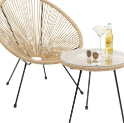 Sidobord Trädgård Acapulco - Natur Ø50cm - KARE Design