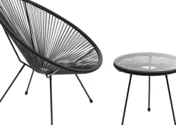 Sidobord Trädgård Acapulco - Svart Ø50cm - KARE Design