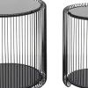 Sidobord Wire Double - Svart, set med 2 bord - KARE Design