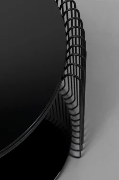 Sidobord Wire Double - Svart, set med 2 bord - KARE Design
