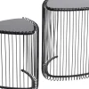 Sidobord Wire Triangle - Svart, 2-set - KARE Design