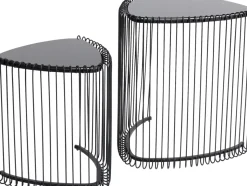 Sidobord Wire Triangle - Svart, 2-set - KARE Design